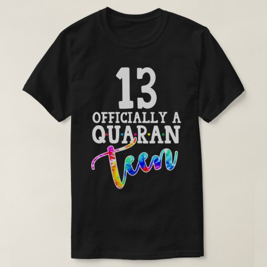絞り染め13th正式に検疫誕生日 10代の tシャツ (デザイン正面)