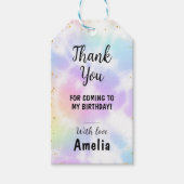 絞り染め1st誕生日サンキューユユーラベル ギフトタグ (正面)