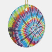 絞り染め2 – 最人気がある大 セラミックオーナメント (左)