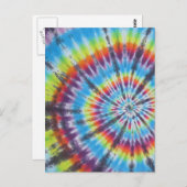 絞り染め2 – 最人気がある大 ポストカード (正面/裏面)