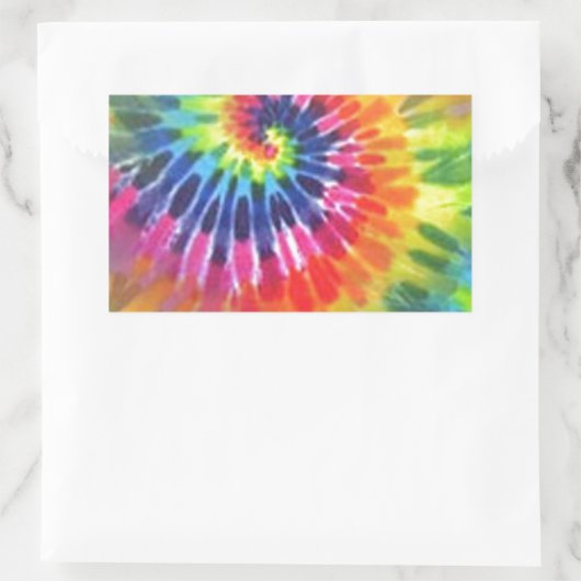 絞り染め2 長方形シール (バッグ)