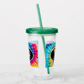 絞り染め50誕生日 アクリルタンブラー (左)