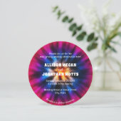 絞り染め60s 70sレトロ結婚式招待状 招待状 (スタンド正面)