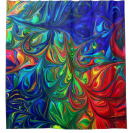 絞り染め シャワーカーテン