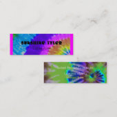 絞り染め スキニー名刺 (正面/裏面)