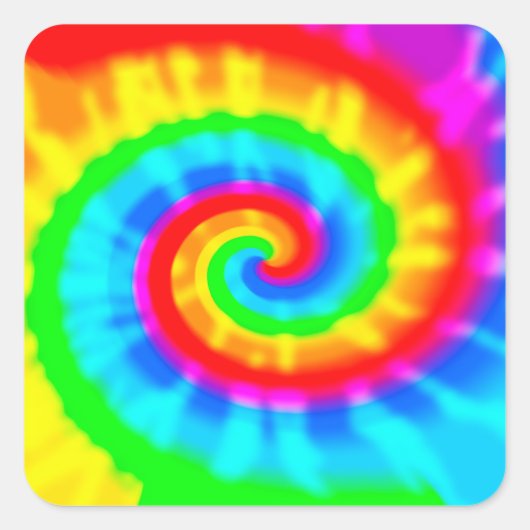 絞り染め スクエアシール (正面)