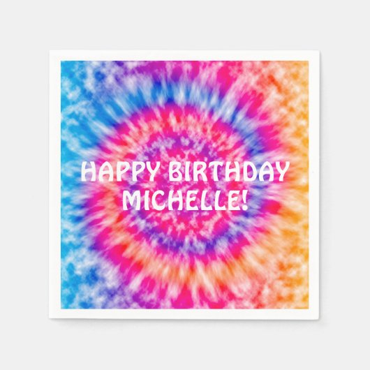 絞り染め スタンダードカクテルナプキン (正面)