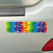 絞り染め バンパーステッカー (車上)