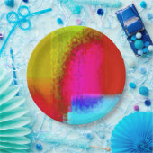 「絞り染め」パーティー紙プレート ペーパープレート (パーティー)