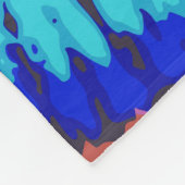 絞り染め フリースブランケット (角)