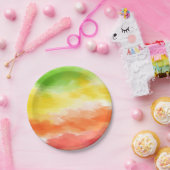 絞り染め ペーパープレート (パーティー)