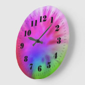 絞り染め ラージ壁時計 (傾斜)