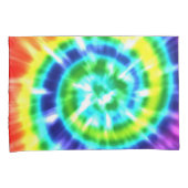 絞り染め – レインボー 枕カバー (正面右)