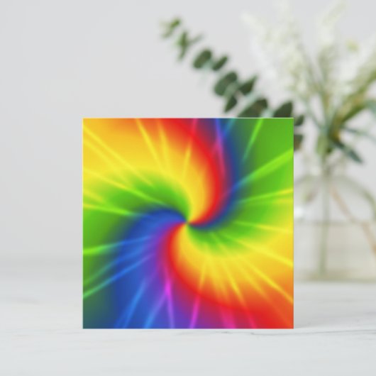 絞り染め 招待状 (スタンド正面)