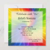 絞り染め 招待状 (裏面)