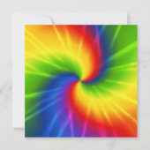 絞り染め 招待状 (正面)