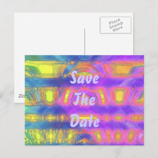 絞り染め 案内ポストカード (正面/裏面)