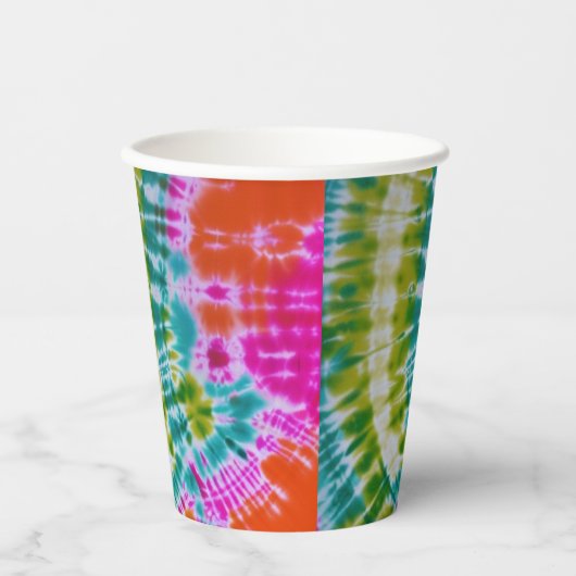 絞り染め 紙コップ (正面)