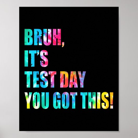 絞り染めBruhそのテスト日この得先生子 ポスター (正面)