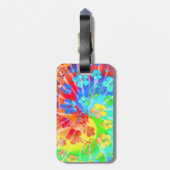 絞り染めHonuおよびハイビスカス ラゲッジタグ (裏面縦)