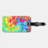 絞り染めHonuおよびハイビスカス ラゲッジタグ (裏面横)