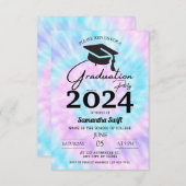 絞り染めHs卒業招待状 招待状 (正面/裏面)