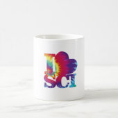 絞り染めI愛科学のマグ コーヒーマグカップ (中央)