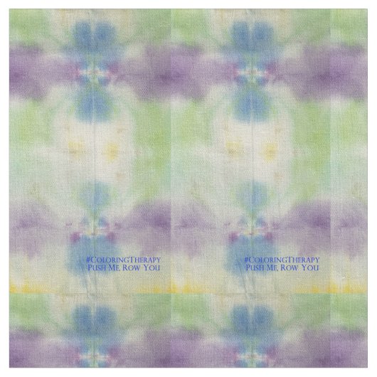 絞り染めPush Me Row You Fabric ファブリック (クローズアップ)