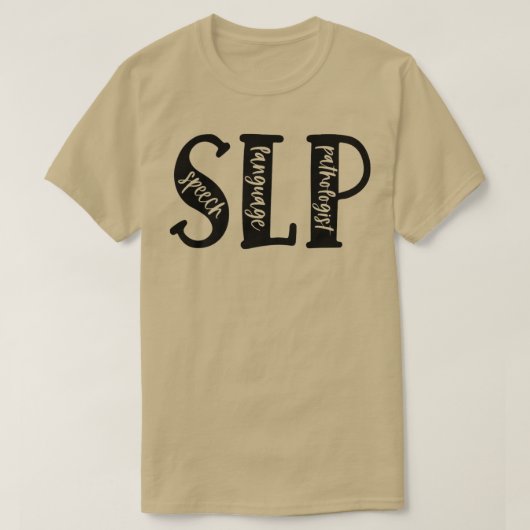 絞り染めSLP言語病理学言語言語言語音声 Tシャツ (デザイン正面)