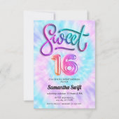 絞り染めSweet sixteen招待状 招待状 (正面)