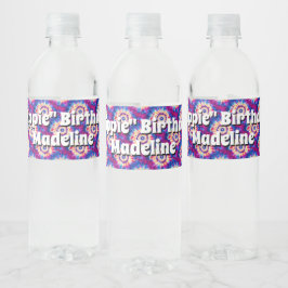 絞り染水瓶ラベル ペットボトルラベル