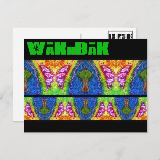 絞り絵はがき「フラッタ壁画」 ポストカード (正面/裏面)