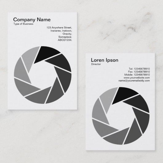 絞り記号 – トーン 名刺 (正面/裏面)