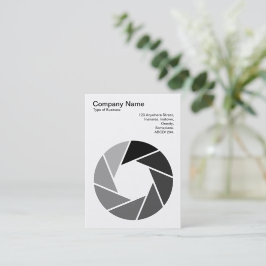 絞り記号 – トーン 名刺 (スタンド正面)