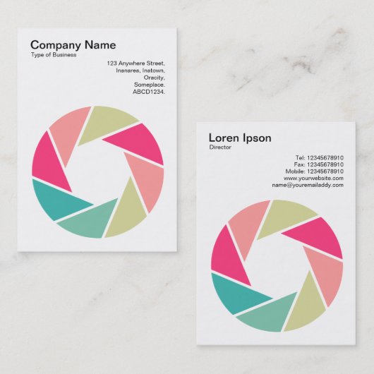 絞り記号 – 色01 名刺 (正面/裏面)