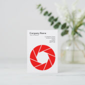 絞り記号 – 赤 名刺 (スタンド正面)