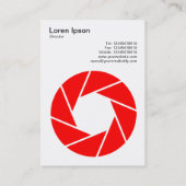 絞り記号 – 赤 名刺 (裏面)