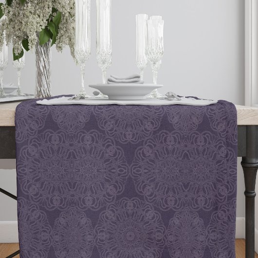 絞り込み紫斑模様が屈折 ショートテーブルランナー