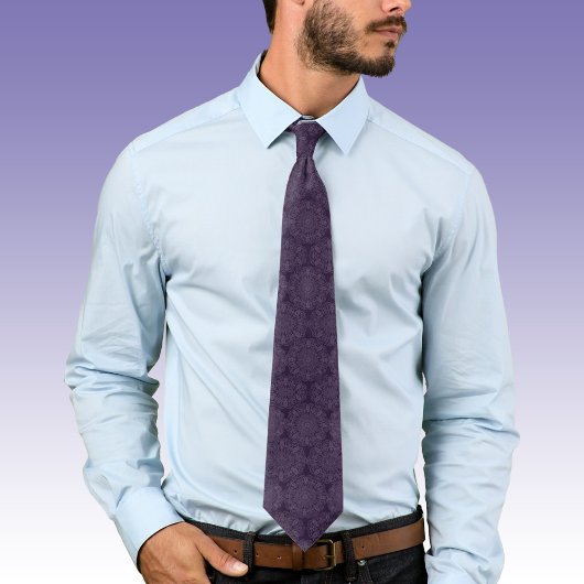 絞り込み紫斑模様が屈折 ネクタイ