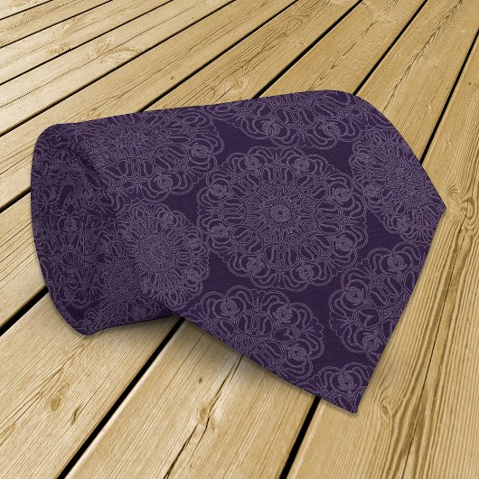 絞り込み紫斑模様が屈折 ネクタイ