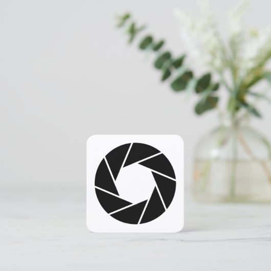 絞り スクエア名刺 (スタンド正面)