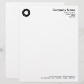 絞り – 黒 レターヘッド (正面/裏面)