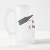 絞るべきボトル8時間の フロストグラスビールジョッキ (左)