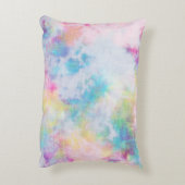 絞カラフルり染めのモノグラム名10代の女 アクセントクッション (裏面(縦))