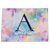 絞カラフル染モノグラム ラージペーパーバッグ (正面)