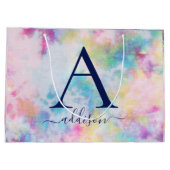 絞カラフル染モノグラム ラージペーパーバッグ (裏面)