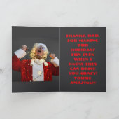 絞殺パパクリスマスカード カード (内部)