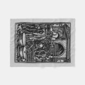 |絞首刑すべての人の骨 フリースブランケット (正面(横))