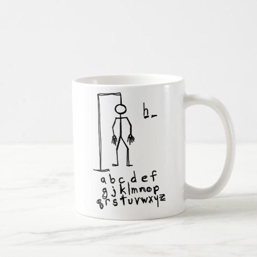 絞首刑執行人こんにちは コーヒーマグカップ (右)