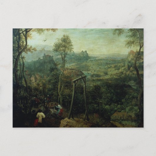 絞首台のマグピー， 1568 ポストカード (正面)